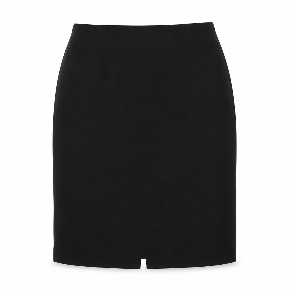 Louben Womens Black Polyester A-Line Skirt Size 35 in Zip