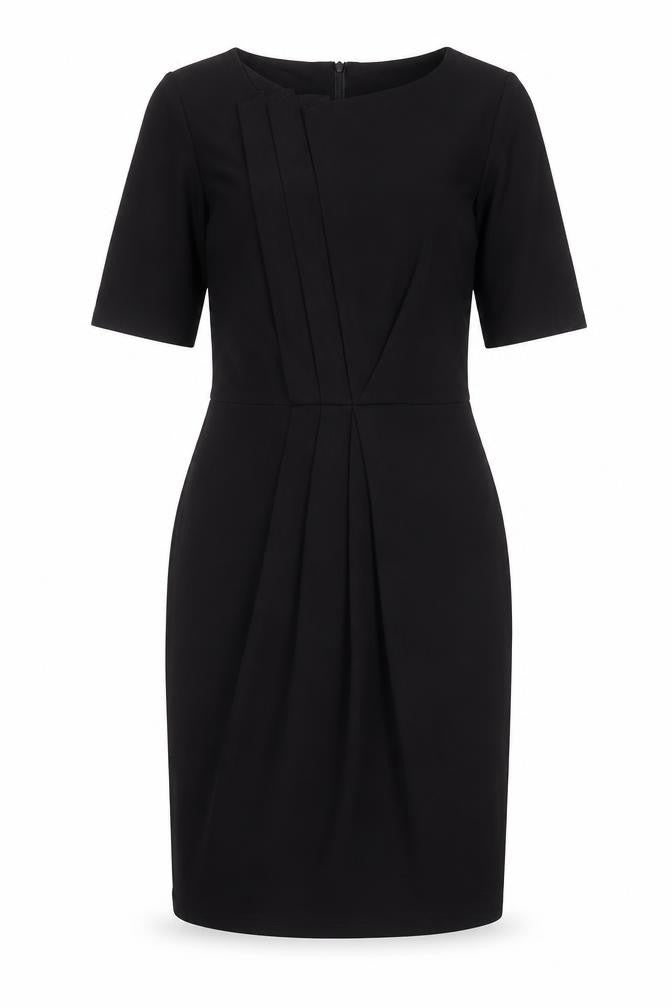 Billie & Blossom Womens Black Polyester A-Line Size 10 Round Neck Zip