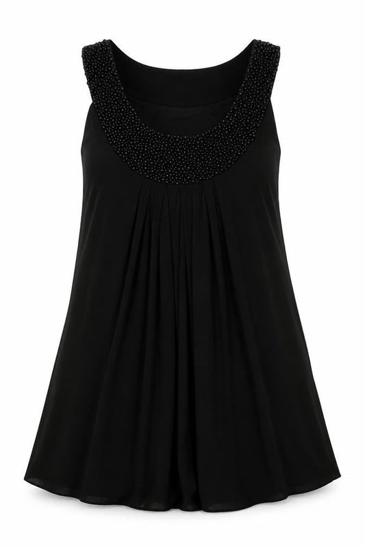 Butler & Wilson Womens Black Polyester Trapeze & Swing Size M Round Neck Pullover