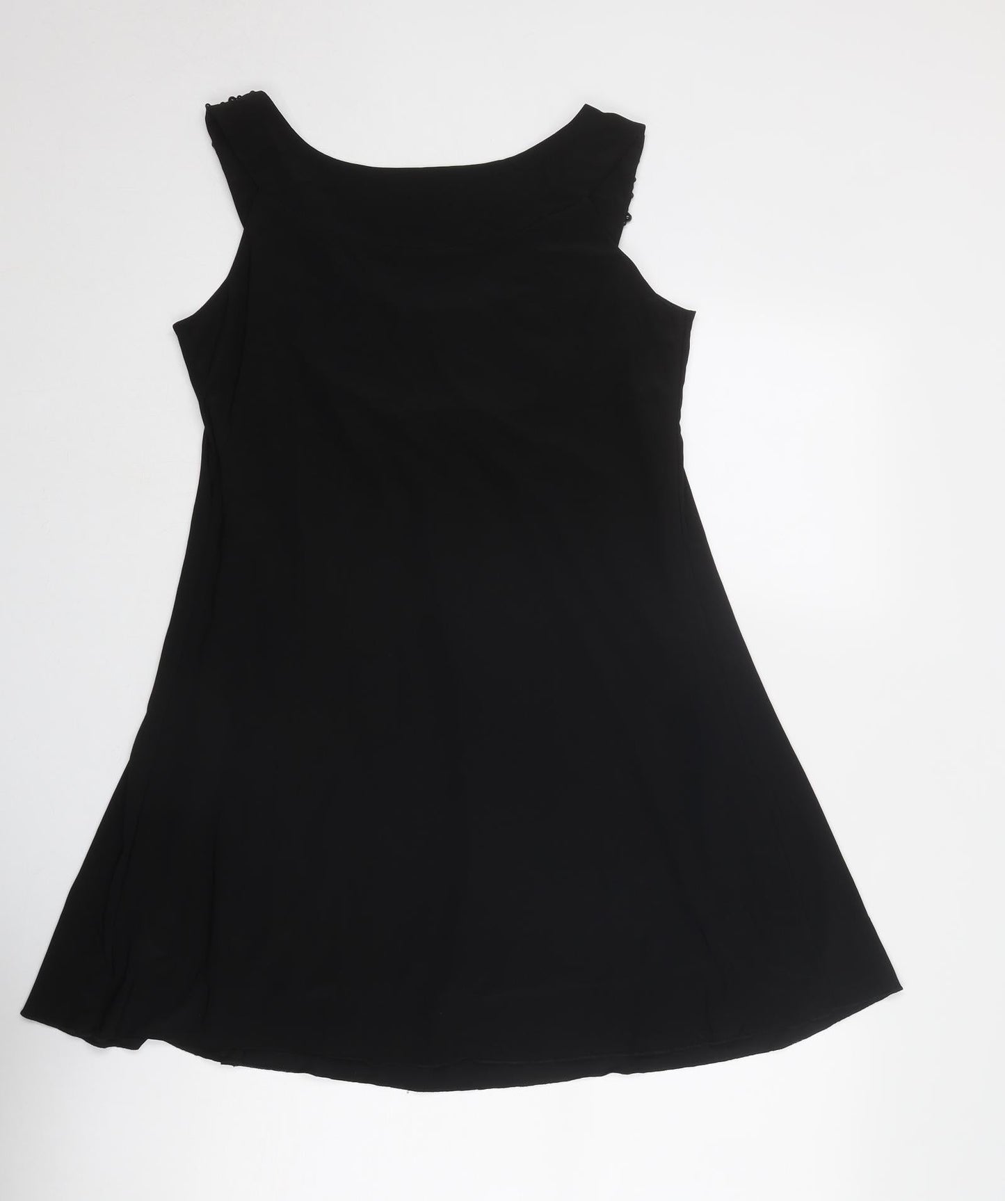 Butler & Wilson Womens Black Polyester Trapeze & Swing Size M Round Neck Pullover