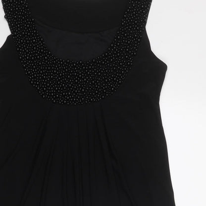 Butler & Wilson Womens Black Polyester Trapeze & Swing Size M Round Neck Pullover