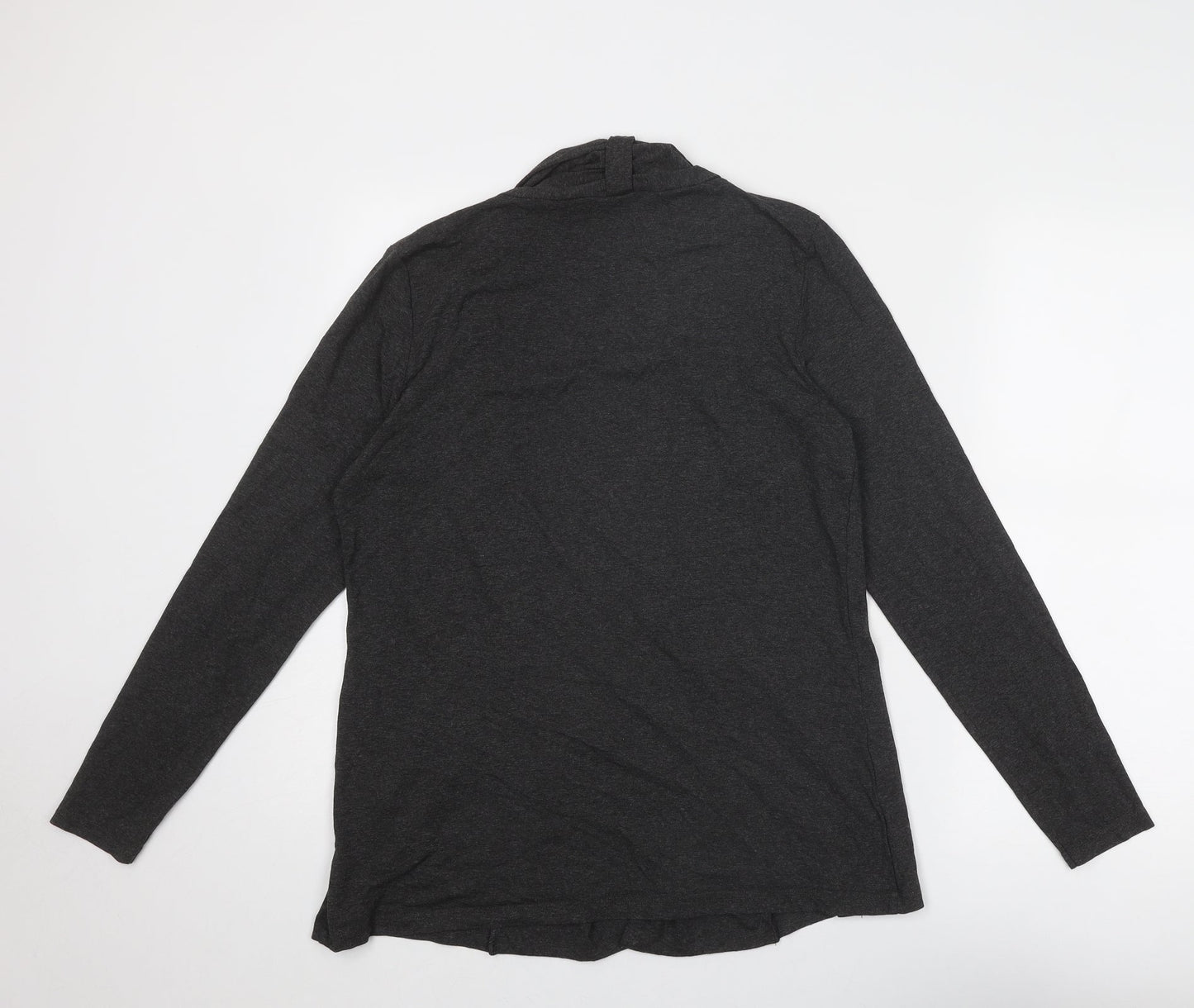 Golléhaug Womens Grey Geometric Viscose Basic Blouse Size 12 Round Neck - Twin Set