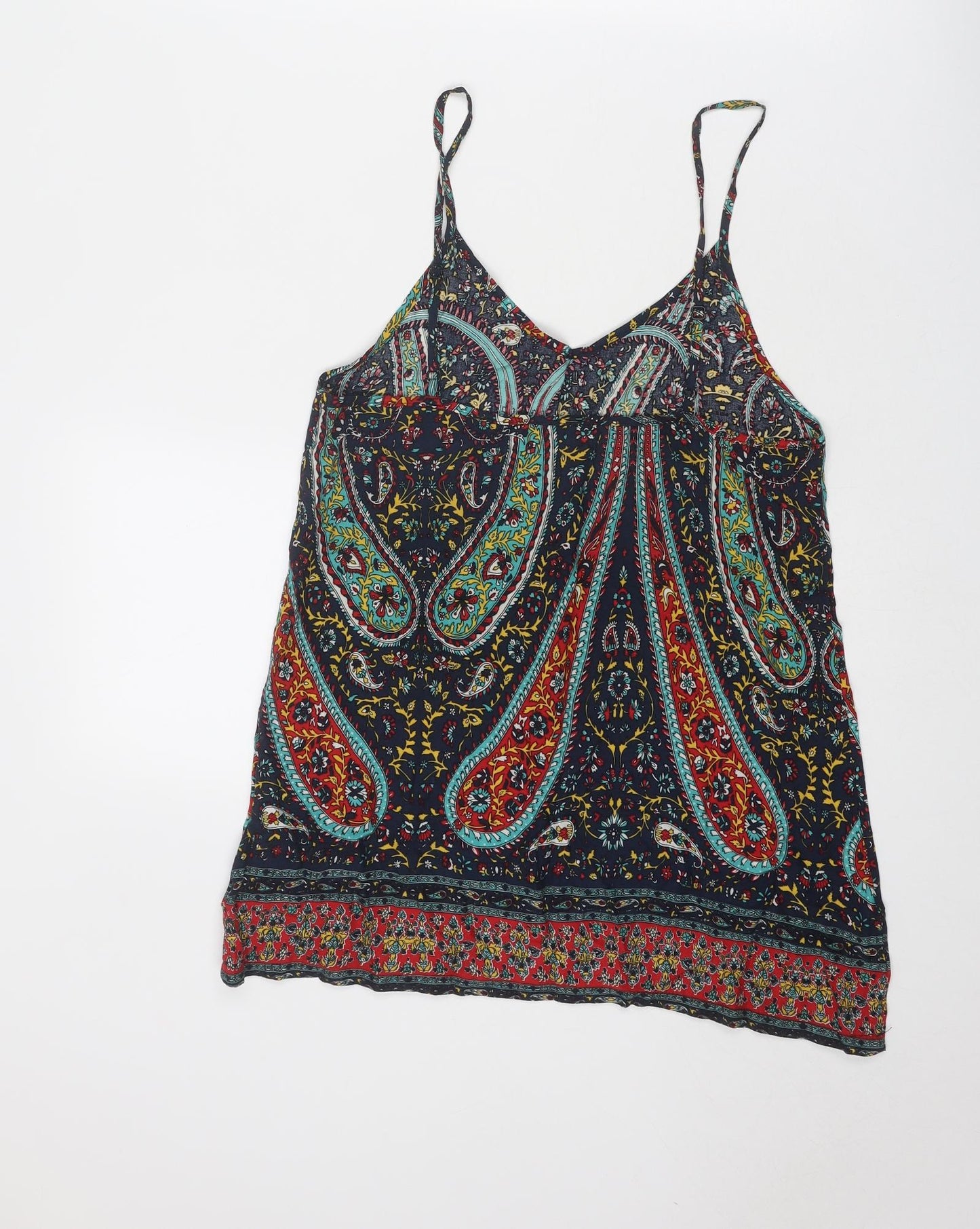 Hearts & bows Womens Multicoloured Geometric Polyester Basic Tank Size 6 V-Neck
