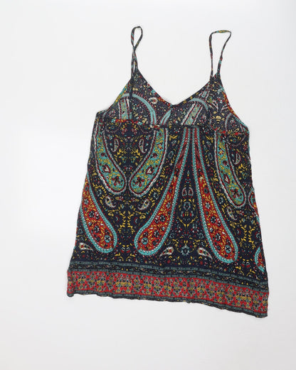 Hearts & bows Womens Multicoloured Geometric Polyester Basic Tank Size 6 V-Neck