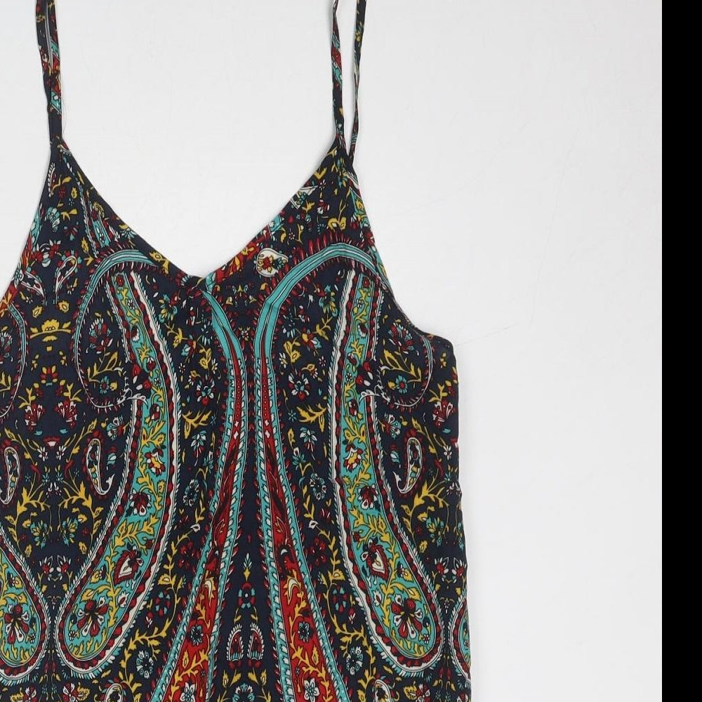 Hearts & bows Womens Multicoloured Geometric Polyester Basic Tank Size 6 V-Neck