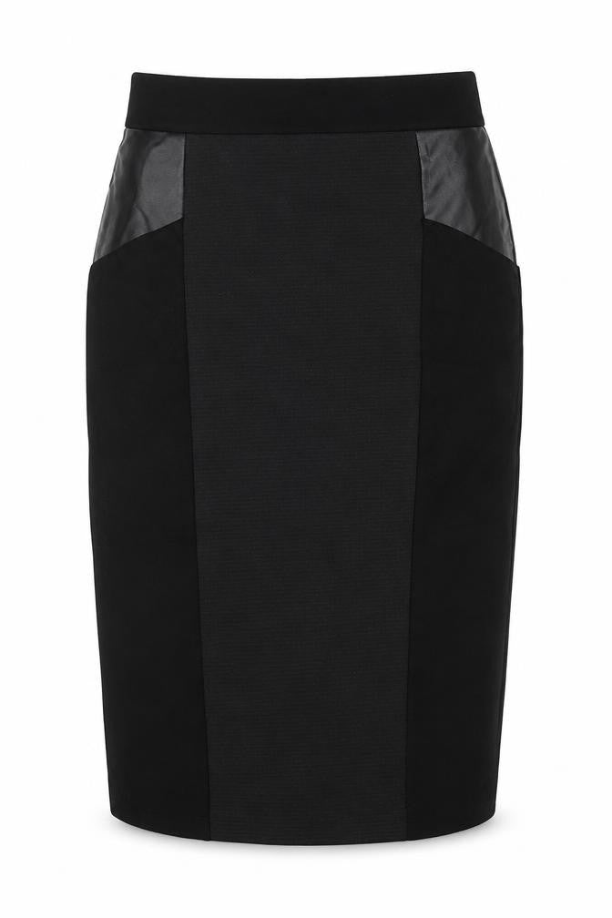 Dorothy Perkins Womens Black Polyester A-Line Skirt Size 10
