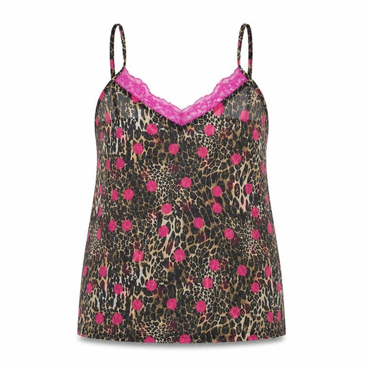 Boohoo Womens Multicoloured Geometric Polyester Basic Tank Size 14 V-Neck - Lace Details