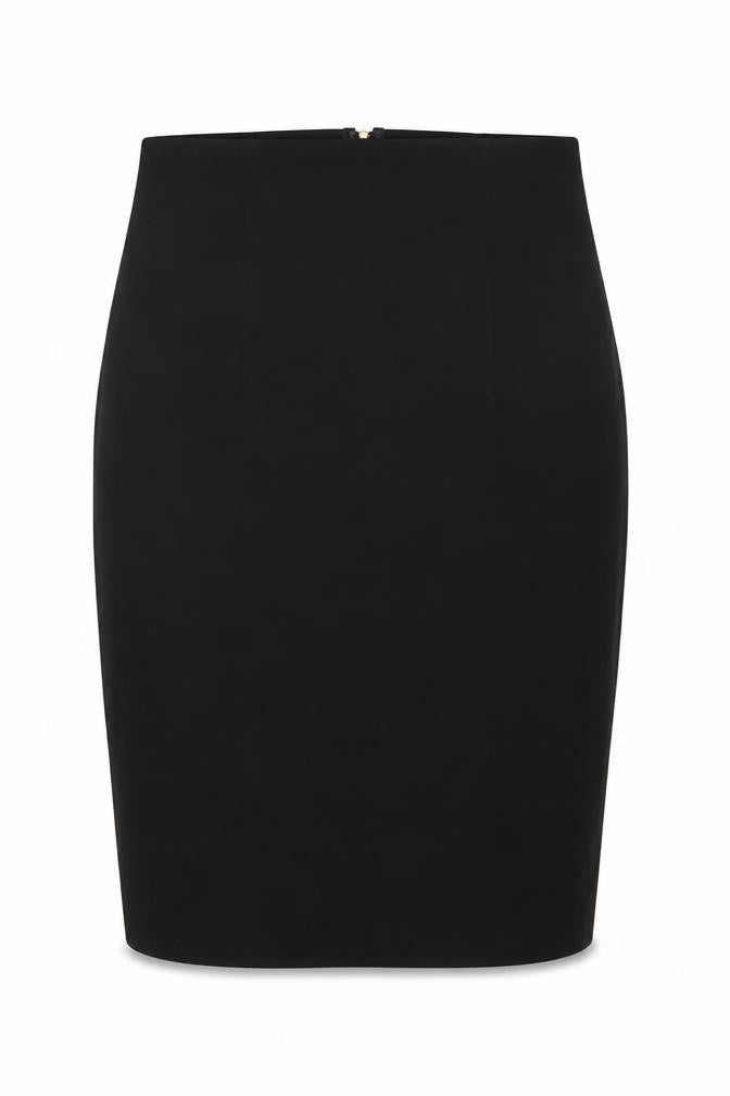 Zara Womens Black Polyester A-Line Skirt Size L Zip