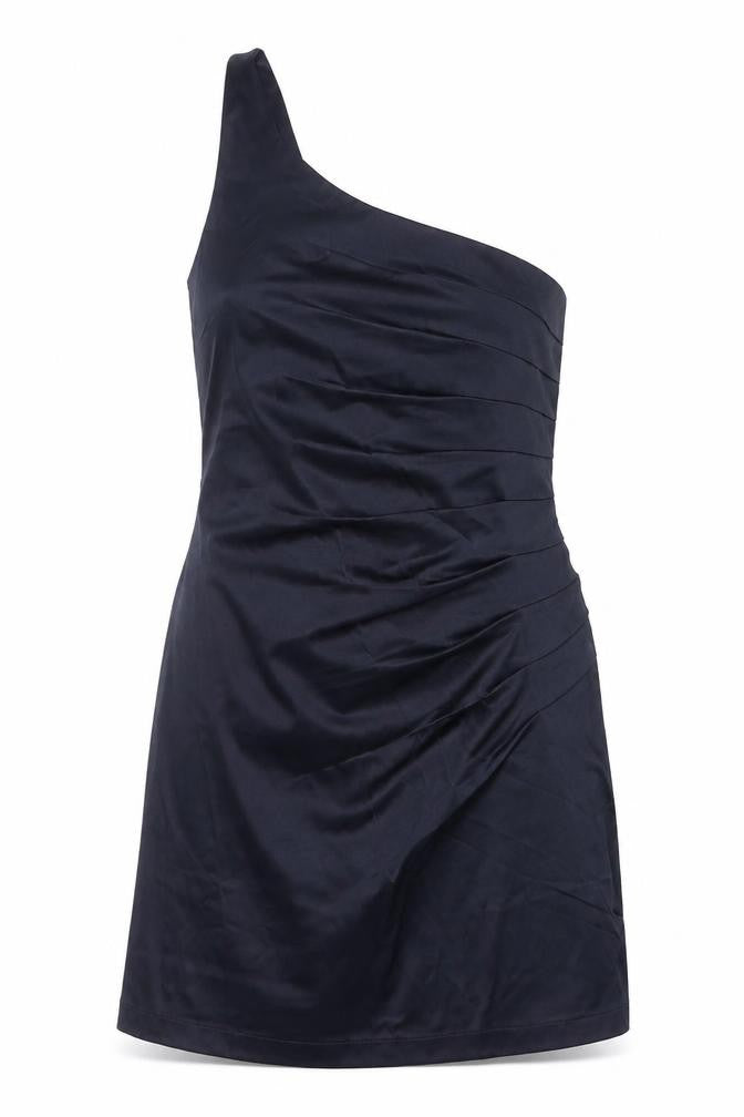 Rise Womens Blue Polyester A-Line Size 16 One Shoulder Zip