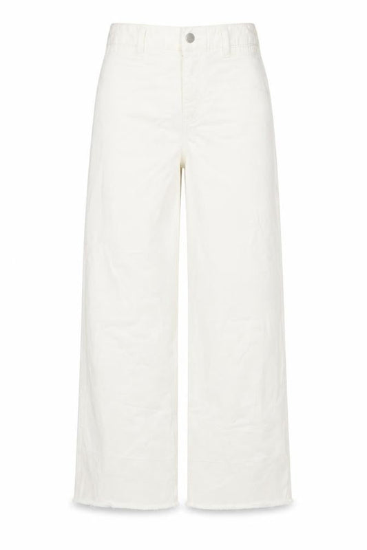 Gap Womens White Cotton Wide-Leg Jeans Size 6 Regular Zip