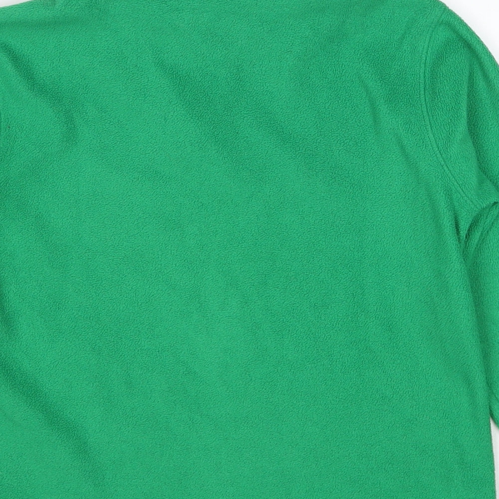 Marks and Spencer Boys Green Polyester Pullover Sweatshirt Size 9-10 Years Pullover