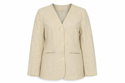 St Bernard Womens Beige Jacket Blazer Size 10 Button