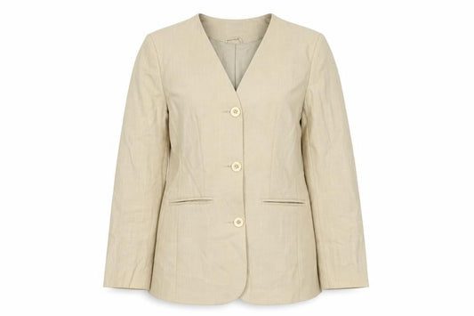 St Bernard Womens Beige Jacket Blazer Size 10 Button