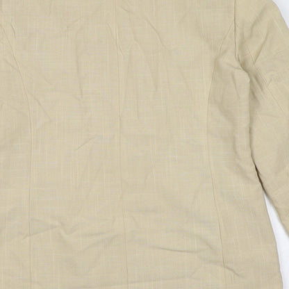 St Bernard Womens Beige Jacket Blazer Size 10 Button