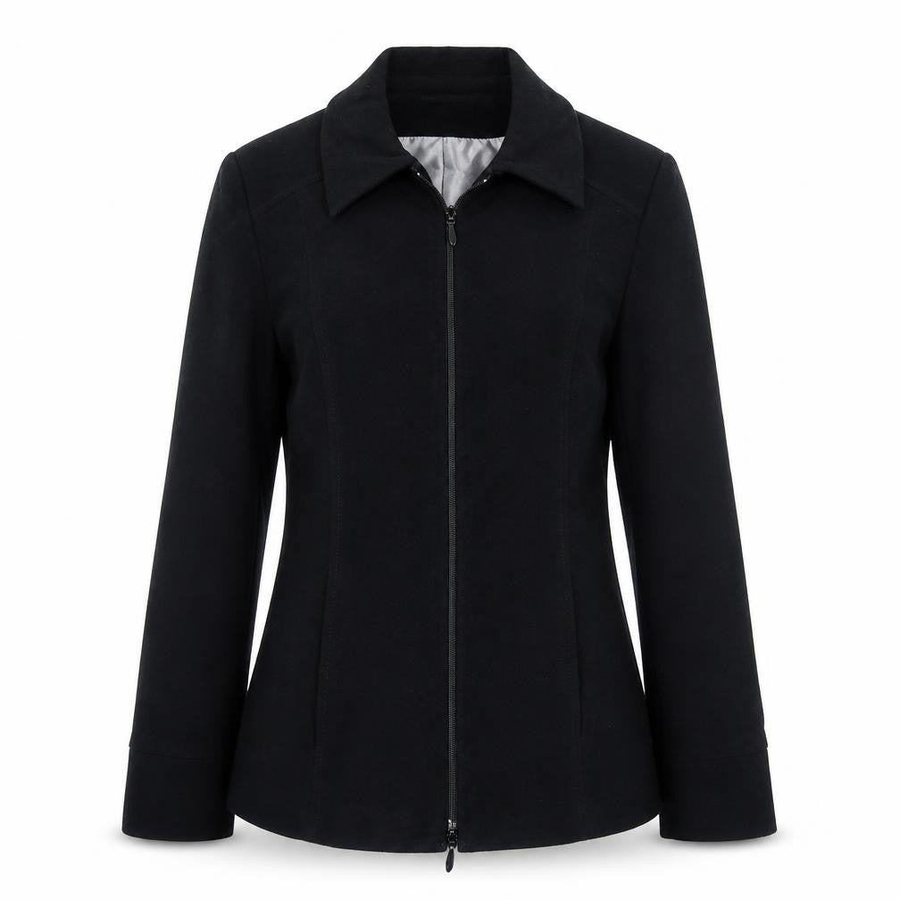 CMD Womens Black Jacket Size 10 Zip