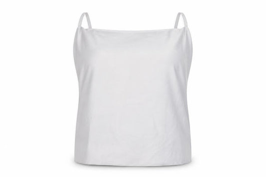 Boohoo Womens Grey Polyester Basic Tank Size L Square Neck