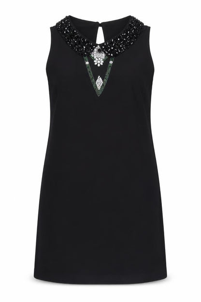 Limited Collection Womens Black Polyester A-Line Size 10 Round Neck Pullover
