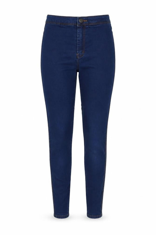 ASOS Womens Blue Cotton Skinny Jeans Size 28 in L32 in Regular Button