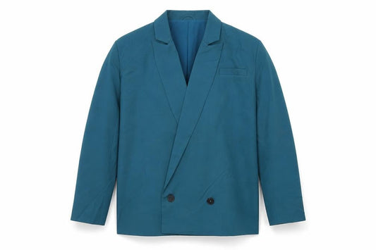 4th Reckless Womens Blue Polyester Jacket Blazer Size 12 - Shoulder Pads