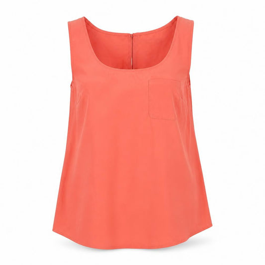 Oasis Womens Orange Polyester Camisole Tank Size 10 Round Neck