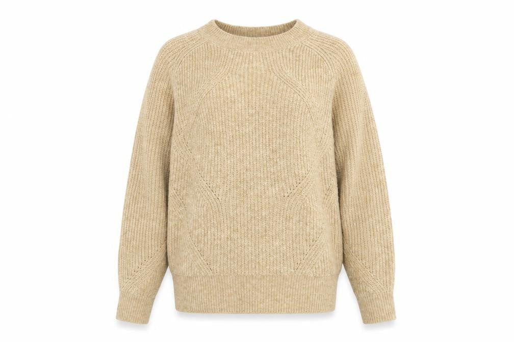 Marks & Spencer Womens Brown Round Neck Acrylic Pullover Jumper Size S