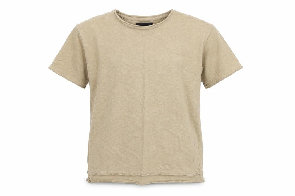 River Island Girls Brown Cotton Basic T-Shirt Size 7-8 Years Round Neck Pullover