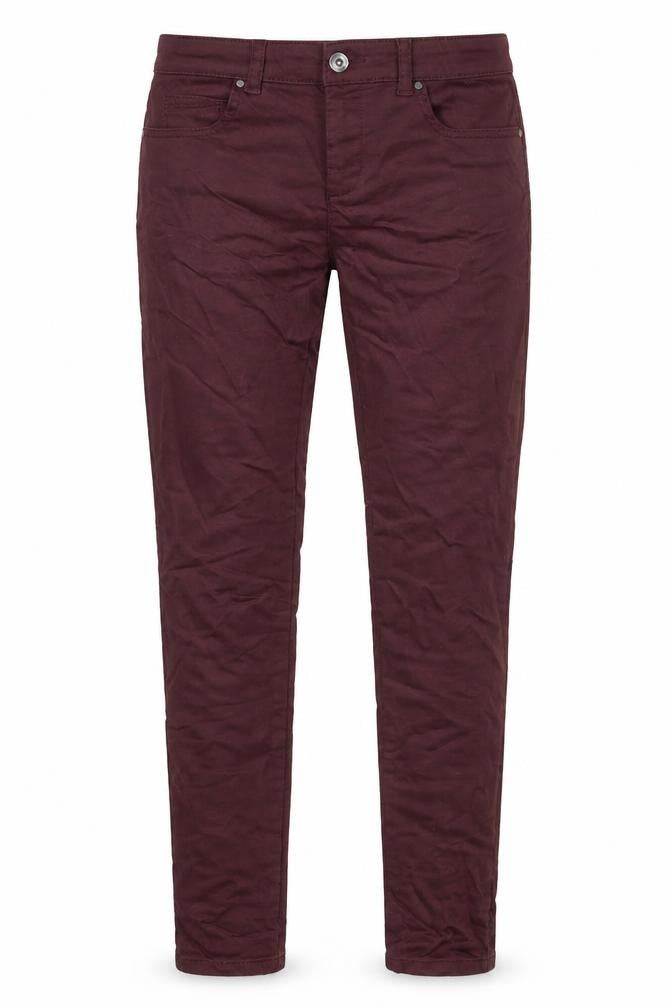 Monsoon Womens Red Cotton Skinny Jeans Size 8 Regular Zip