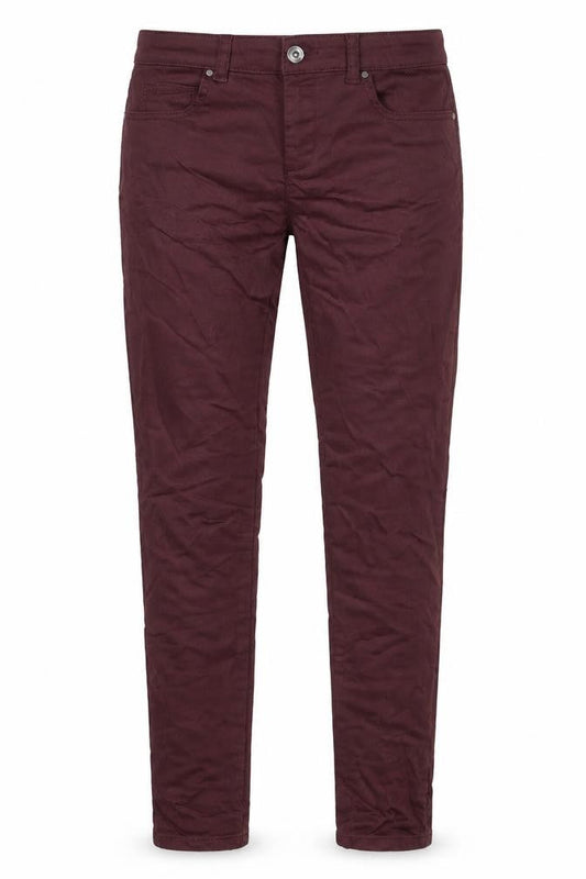 Monsoon Womens Red Cotton Skinny Jeans Size 8 Regular Zip