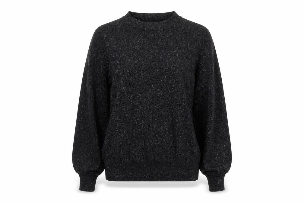 Marks & Spencer Womens Black Round Neck Viscose Pullover Jumper Size S
