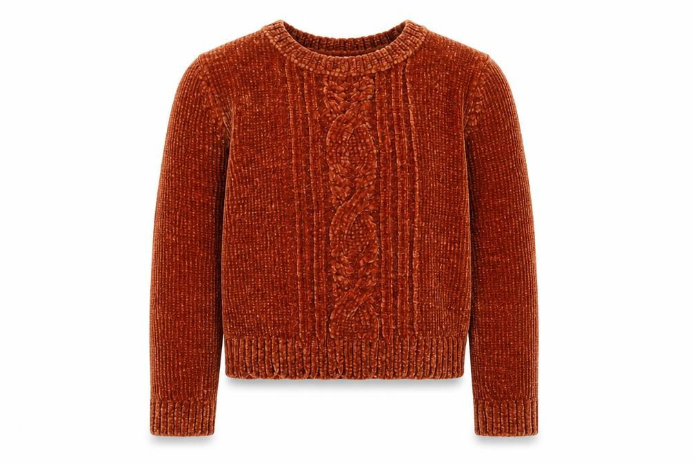 Tommy Bahama Girls Brown Round Neck Polyester Pullover Jumper Size 5-6 Years Pullover