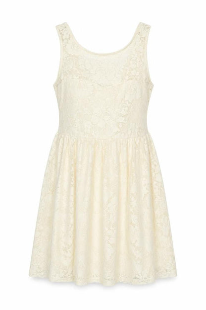 New Look Womens Ivory Polyester A-Line Size 12 Round Neck Pullover