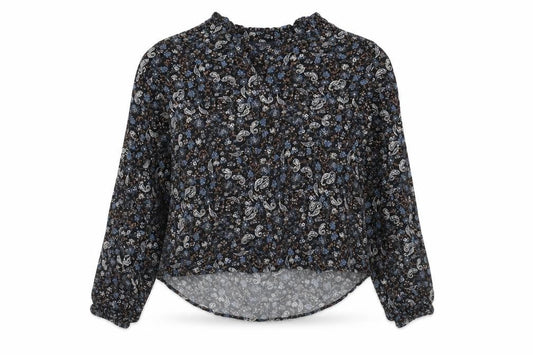 Marks and Spencer Womens Multicoloured Paisley Viscose Basic Blouse Size 6 V-Neck