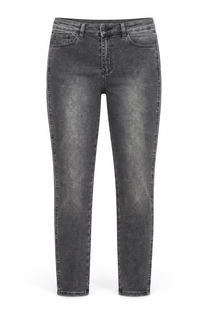Marks & Spencer Womens Grey Cotton Skinny Jeans Size 10 Regular Zip