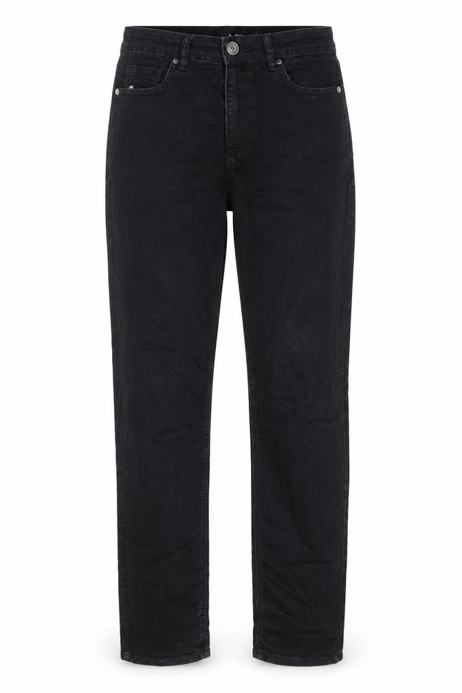 LTS Womens Black Cotton Straight Jeans Size 10 Regular Zip