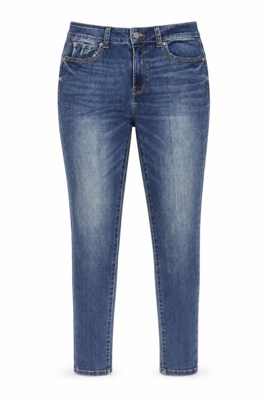 WAX JEAN Womens Blue Cotton Skinny Jeans Size 28 in Regular Zip