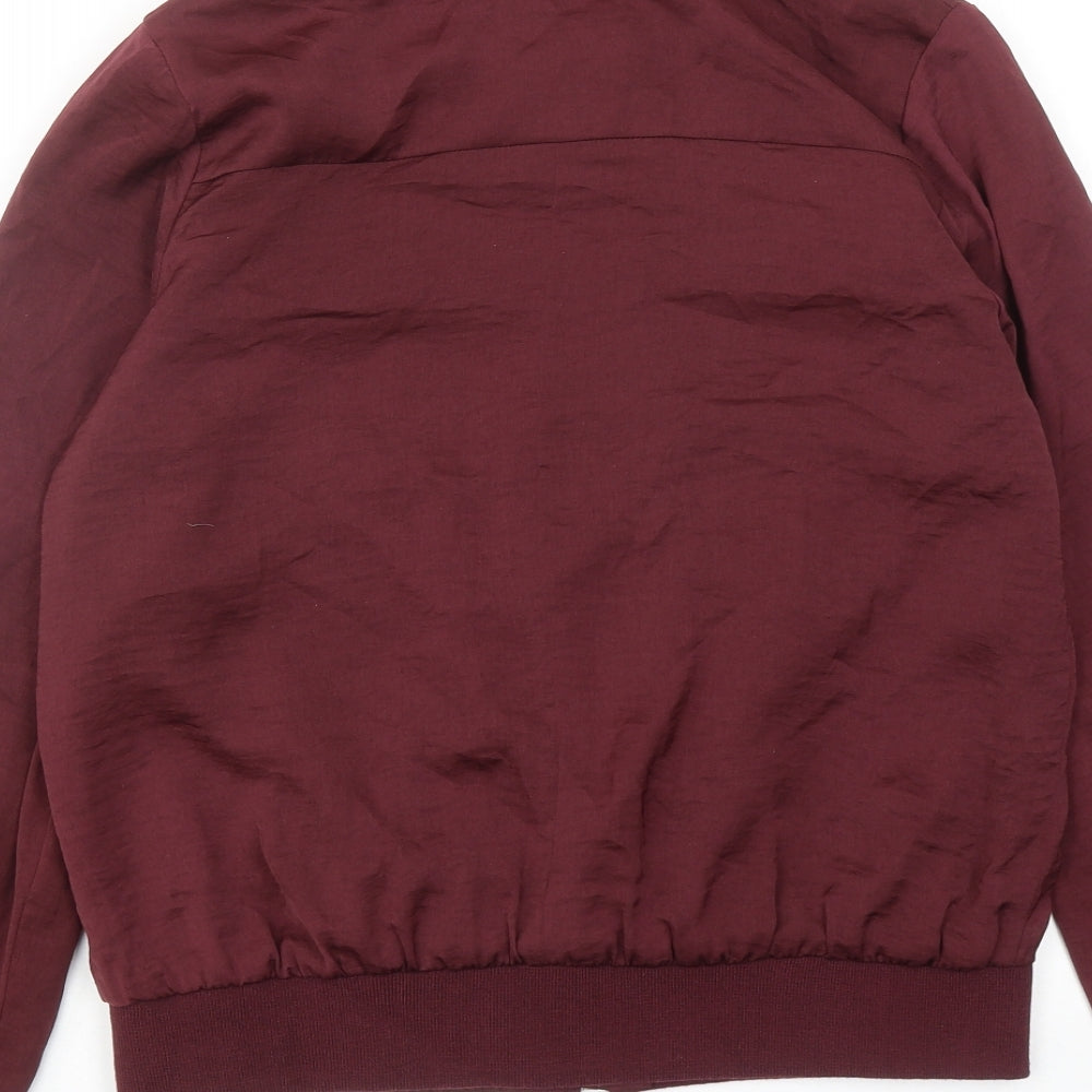 New Look Womens Red Varsity Jacket Jacket Size 10 Zip