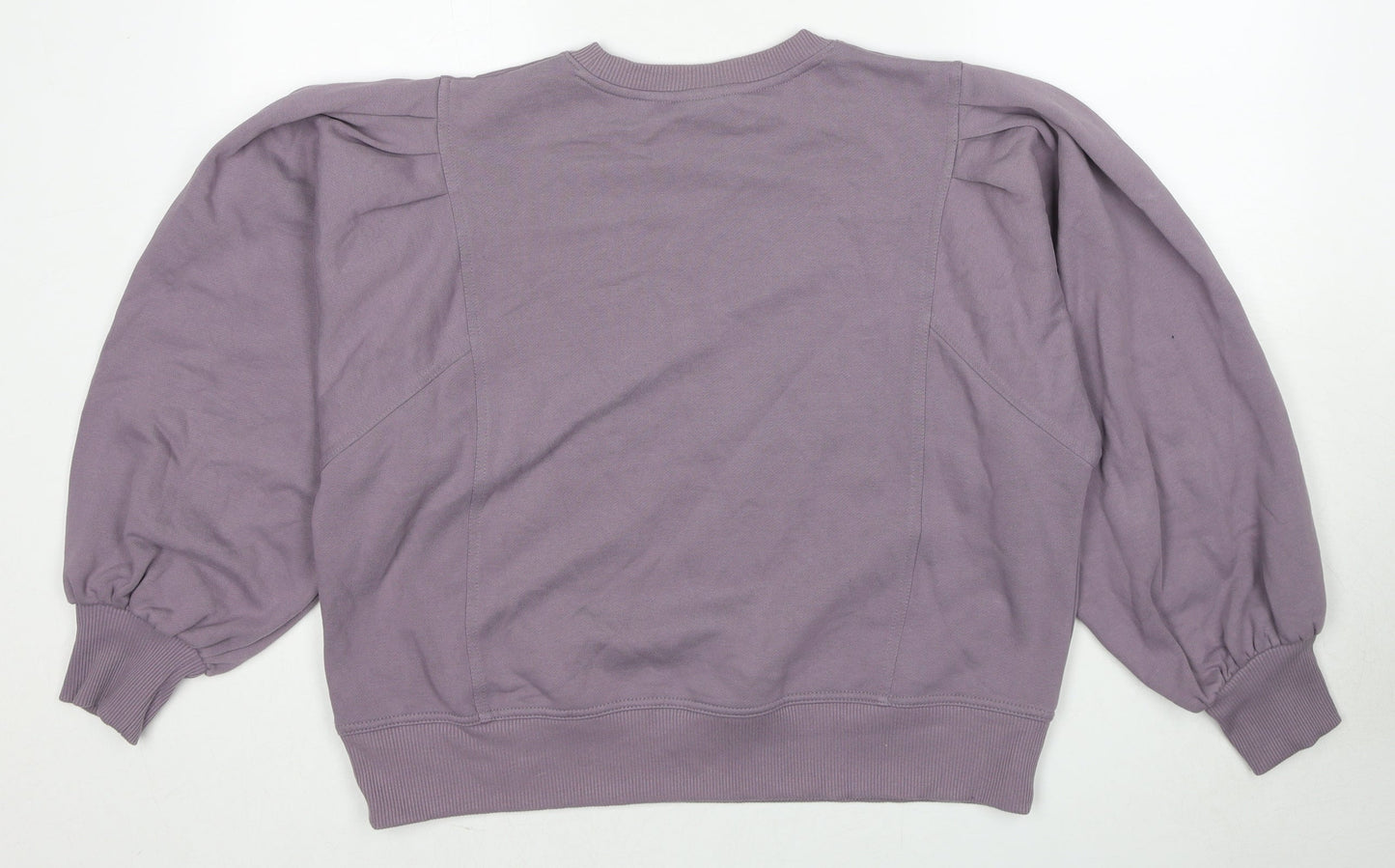 A New Day Womens Purple Cotton Pullover Sweatshirt Size M Pullover