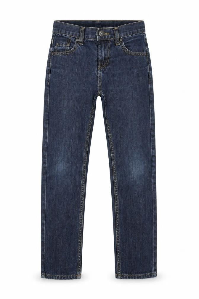Backflips Boys Blue Cotton Skinny Jeans Size 10 Years Regular Zip