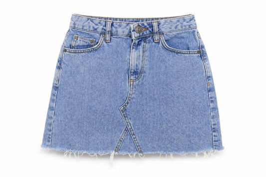 BDG Womens Blue Cotton A-Line Skirt Size XS Zip