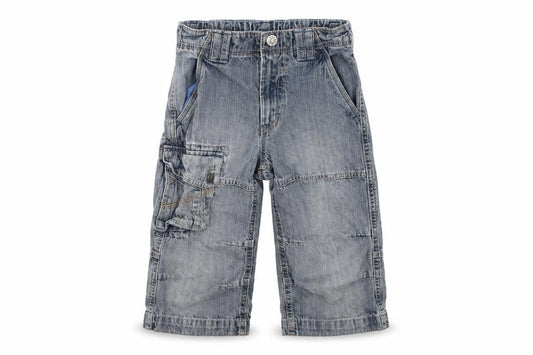 Power Kids Boys Blue Cotton Straight Jeans Size 6-7 Years Regular Zip