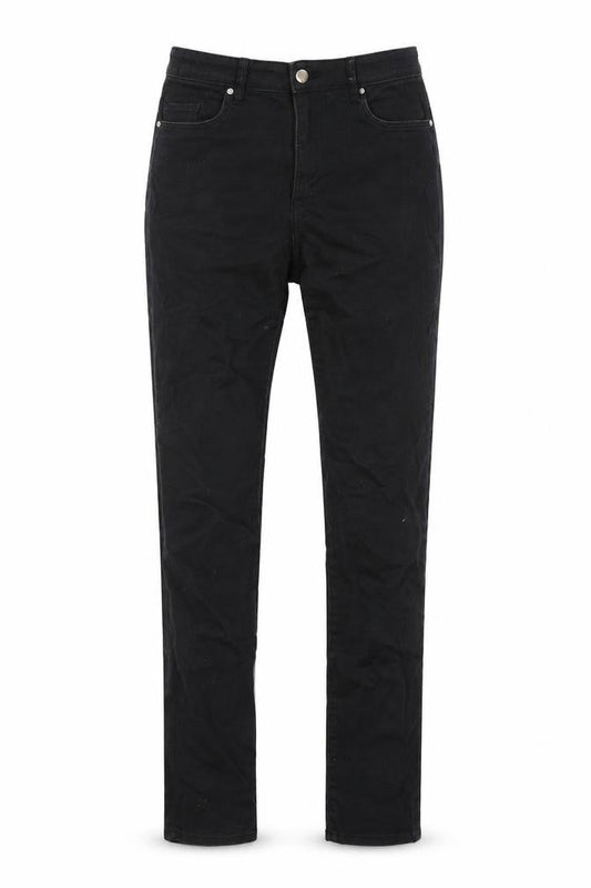 H&M Womens Black Cotton Skinny Jeans Size 8 Regular Zip