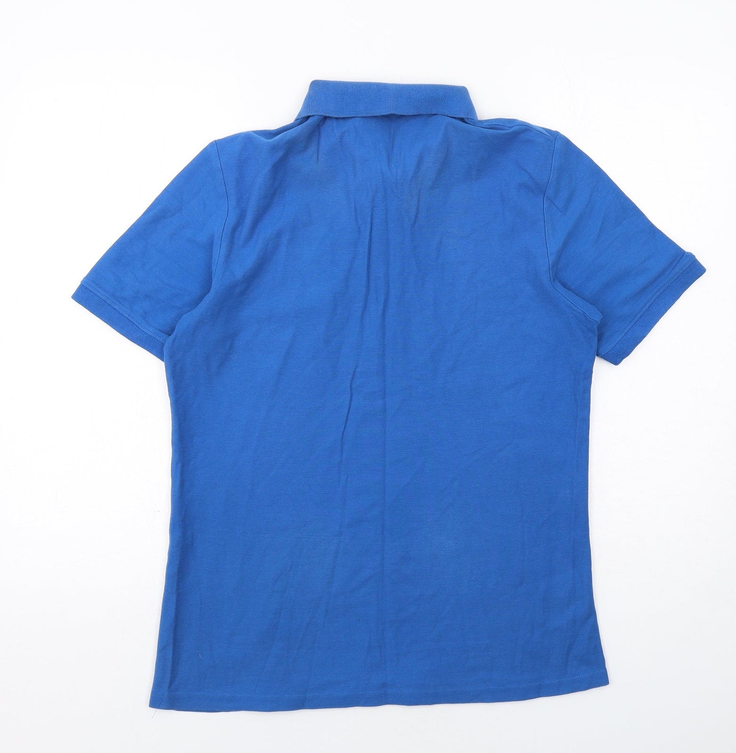 Sandstone & Co Mens Blue Cotton Polo Size S Collared Button