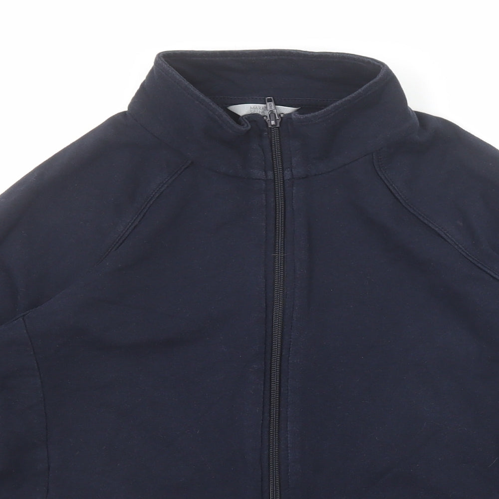 Marks & Spencer Womens Blue Jacket Size 14 Zip