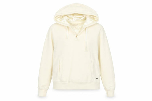 Free spirit Womens Ivory Cotton Pullover Hoodie Size 10 Pullover