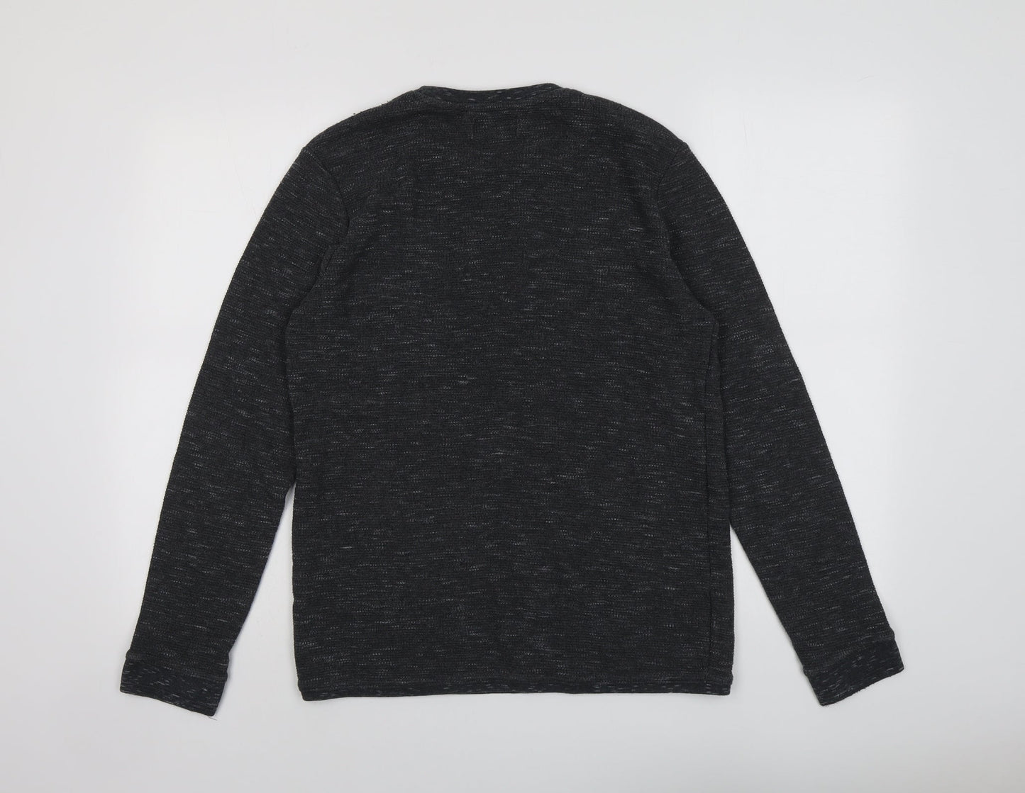 Bershka Mens Grey Cotton Pullover Sweatshirt Size L