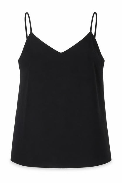 Marks & Spencer Womens Black Polyester Basic Tank Size 10 Sweetheart