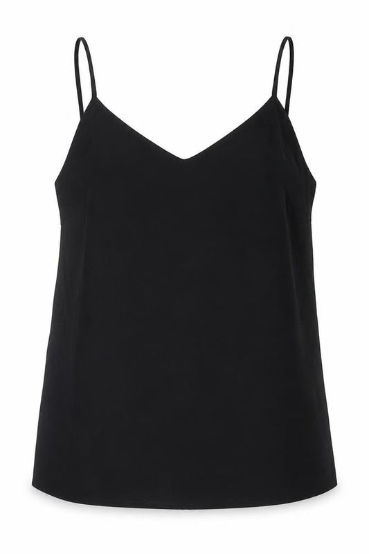 Marks and Spencer Womens Black Polyester Basic Tank Size 10 Sweetheart