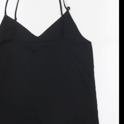 Marks & Spencer Womens Black Polyester Basic Tank Size 10 Sweetheart