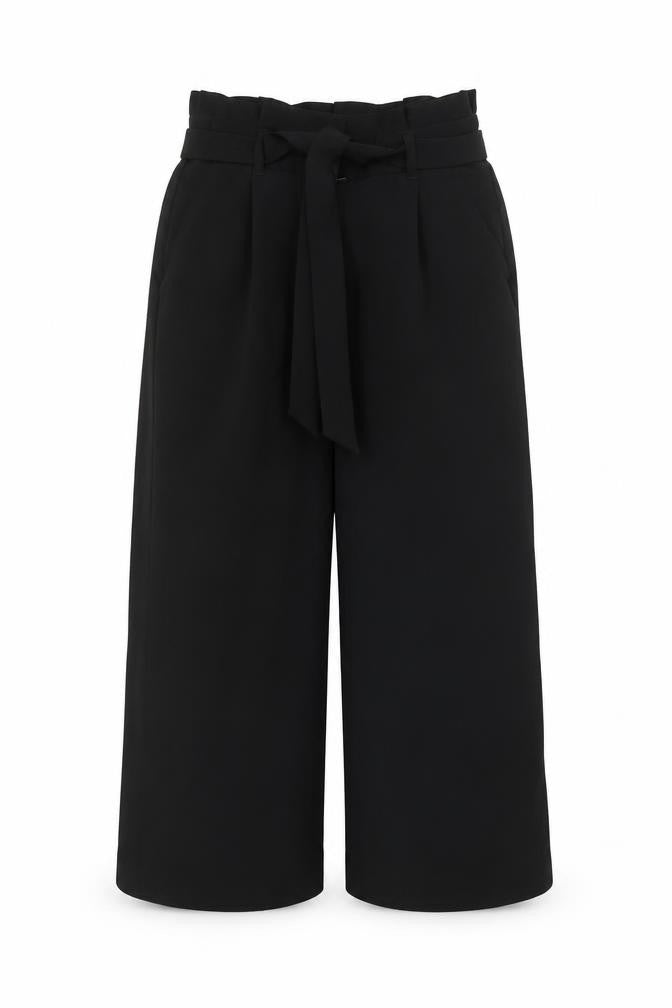 VERO MODA Womens Black Polyester Trousers Size XS Regular Zip