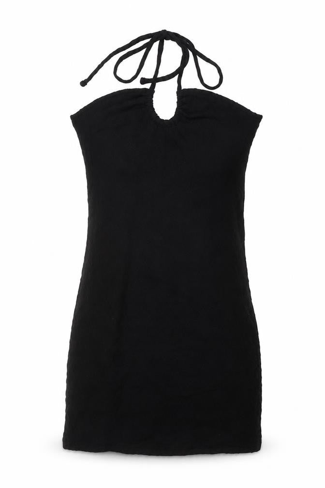 Divided by H&M Womens Black Polyester Mini Size S Halter Pullover